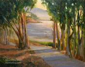 Shimmering Tide, Morro Bay plein air oil painting by karen Winters